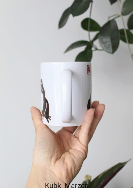 Kubek Smutna żaba, Grumpy frog art, żabka nr 6, 330ml