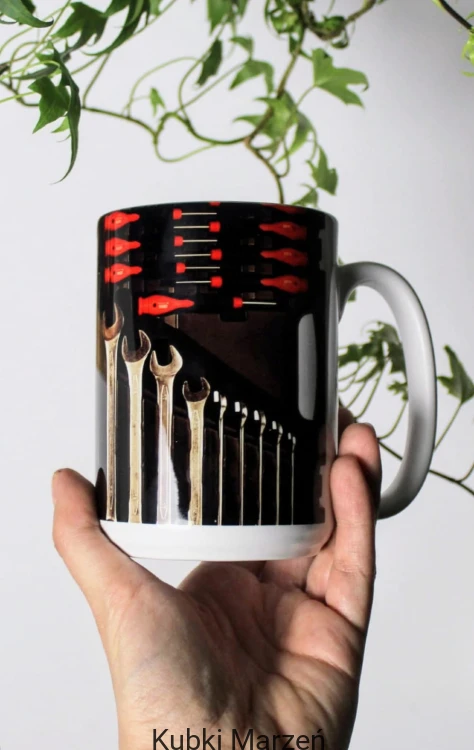 Duży kubek dla mechanika, narzędzia, 450ml
