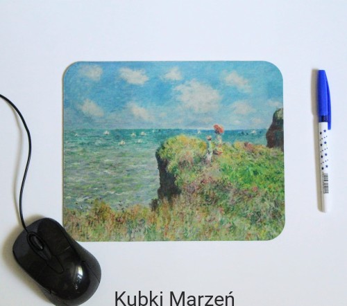 Podkładka pod myszkę – obraz Claude Monet | impresjonistyczny pejzaż morski