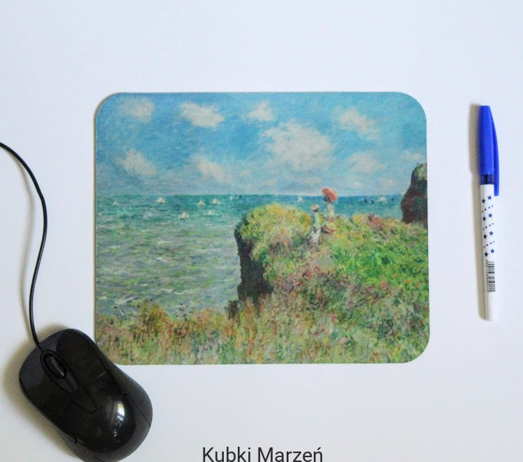 Podkładka pod myszkę – obraz Claude Monet | impresjonistyczny pejzaż morski