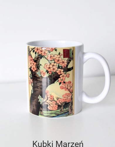 Kubek artystyczny z obrazem Hiroshige II – motyw sakury
