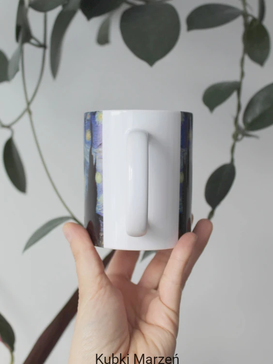 Ceramiczny kubek z reprodukcją Van Gogha