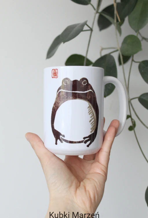 Duży kubek z żabą Matsumoto Hoji nr 3 450 ml