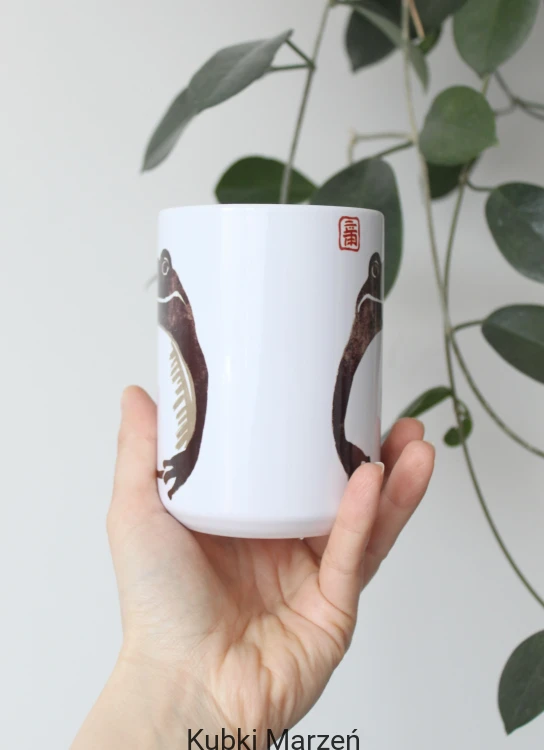 Kubek cozy z motywem żaby