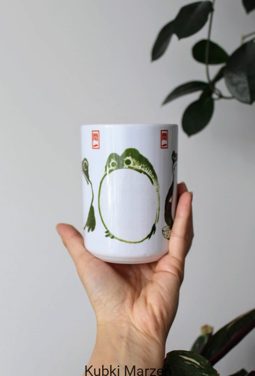 Duży kubek Trzy Smutne żaby Matsumoto Hoji 450 ml