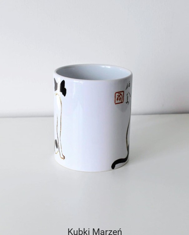 Kubek Japoński Kot Takeuchi Seiho, 330ml