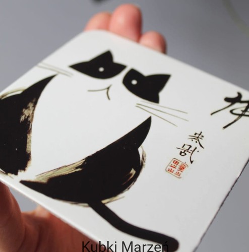 Podkładka pod kubek Gruby Kot Matsumoto Hoji