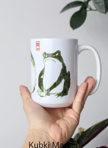 Duży kubek Trzy Smutne żaby Matsumoto Hoji 450 ml
