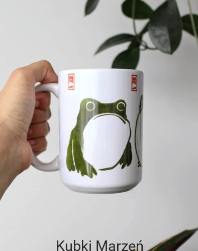 Duży kubek Trzy Smutne żaby Matsumoto Hoji 450 ml