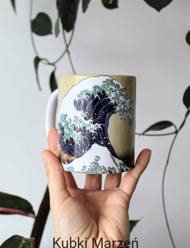 Kubek Wielka fala w Kanagawie, Hokusai 330ml