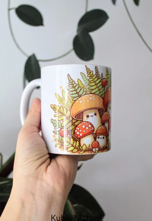 Kubek Grzyby, Wesołe grzybki w lesie 330ml