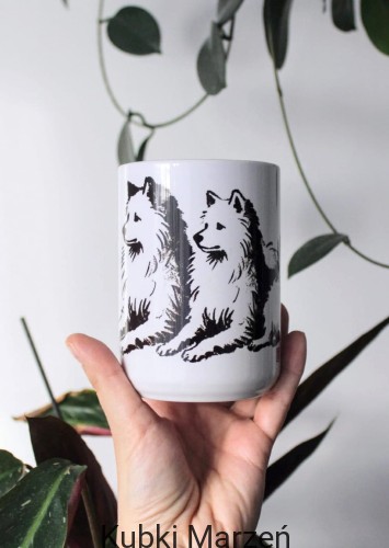 Duży kubek z ilustracją psów 450 ml