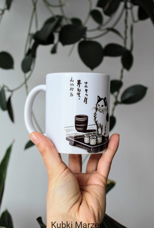 Kubek z kotkami w kimonach 330 ml